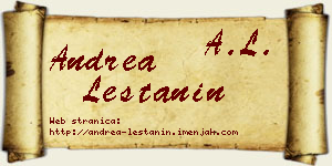 Andrea Leštanin vizit kartica